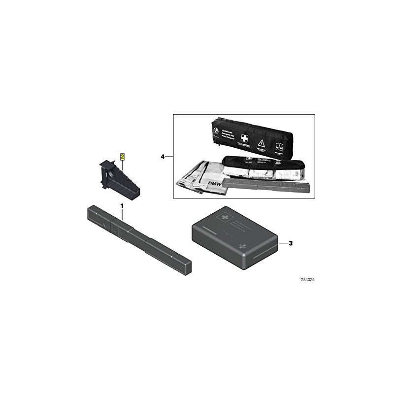 MINI R56 R57 LH Hazard Warning Triangle Bracket Holder 71102755793