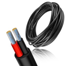 RESHAKE 20 Gauge 2 Conductor Electrical Wire, 16.4FT Low Voltage 20/2 Tinned Copper Stranded Wire, 20 AWG 2 Wire Cable, Flexible Extension Cord for LED Strips Light Lighting, Outdoor Waterproof