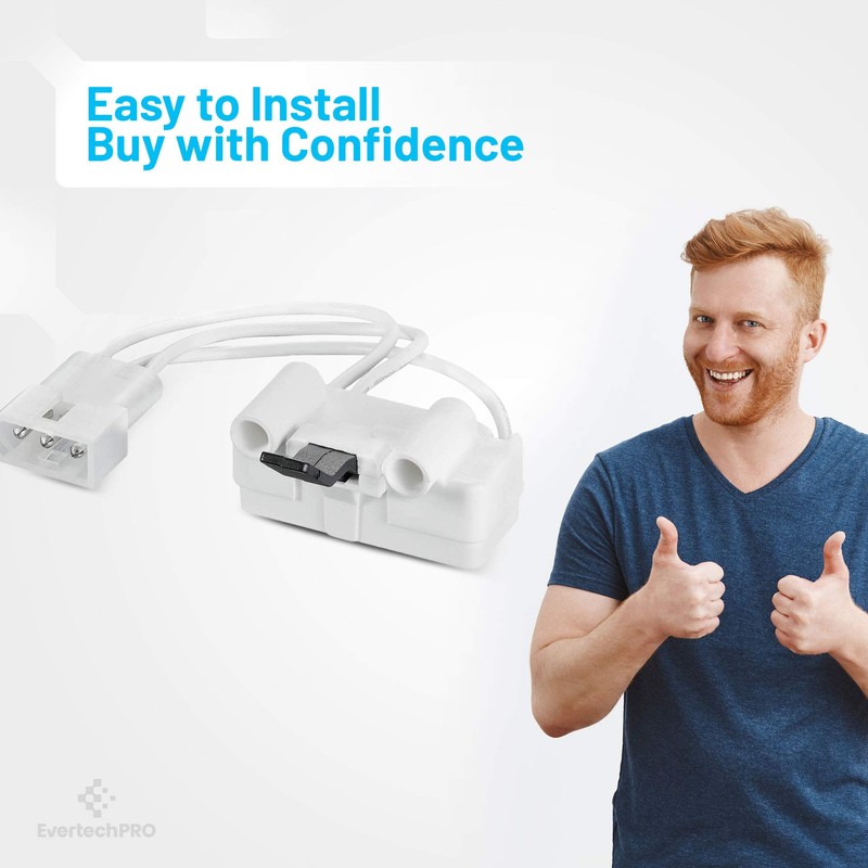 EvertechPRO 3406107 Dryer Door Switch Assembly Replacement for Whirlpool Dryer