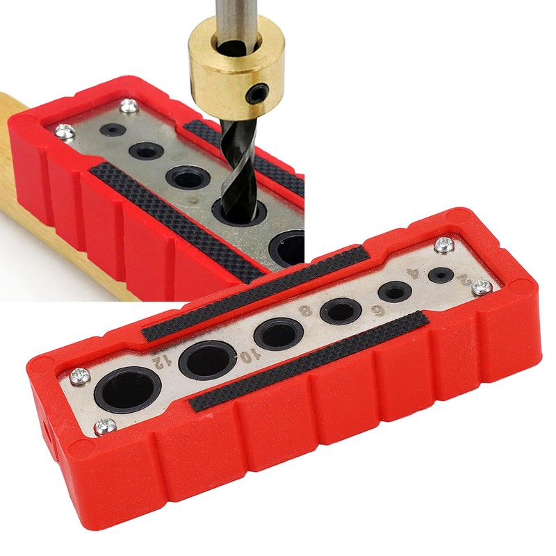 Topyond Handheld Drill Guide for Woodworking, High Speed Steel Locator