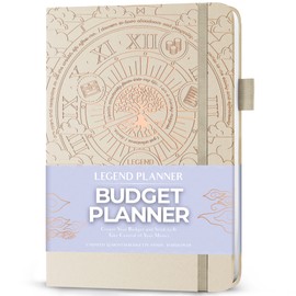 Legend Budget Planner – Financial Organizer Book. Money Account & Expense Tracker Notebook Journal for Household Monthly Budgeting (Seashell)