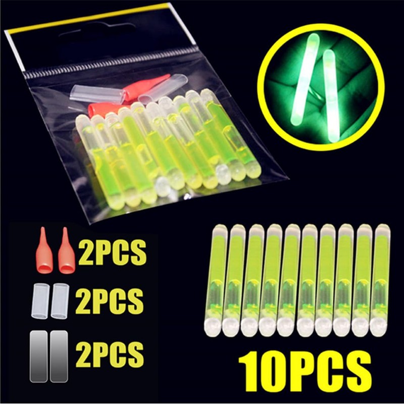 Glow Fever Bulk 100 PCS Night Fishing Float Fluorescent Glow