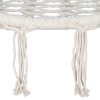 SEGAWE 2pcs Hanging Cotton Rope Macrame Hammock Chair Swing Back