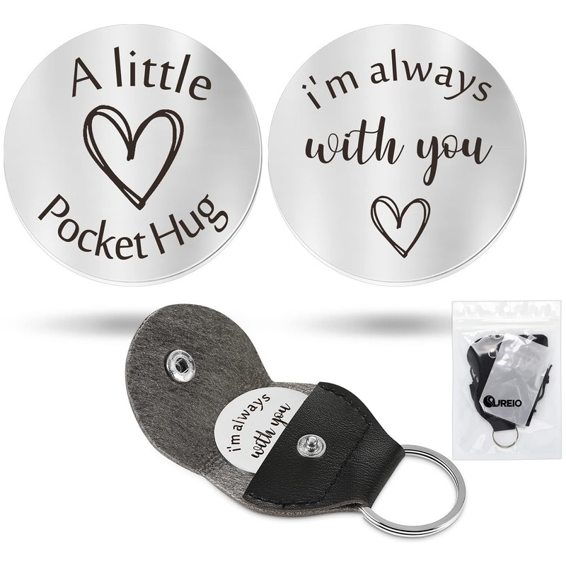 Sureio Pocket Hug Token Gifts for Men Boyfriend Girlfriend Inspirational