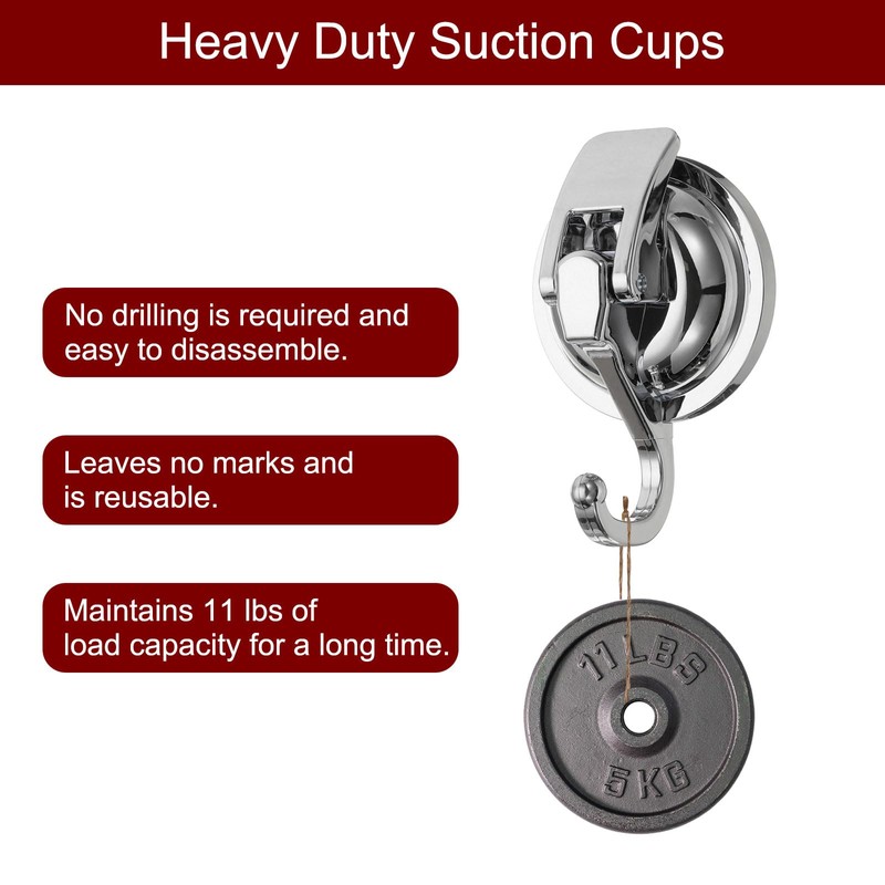 HARFINGTON Suction Cups Hooks Powerful Vacuum Multi-Purpose Suction Shower Hooks