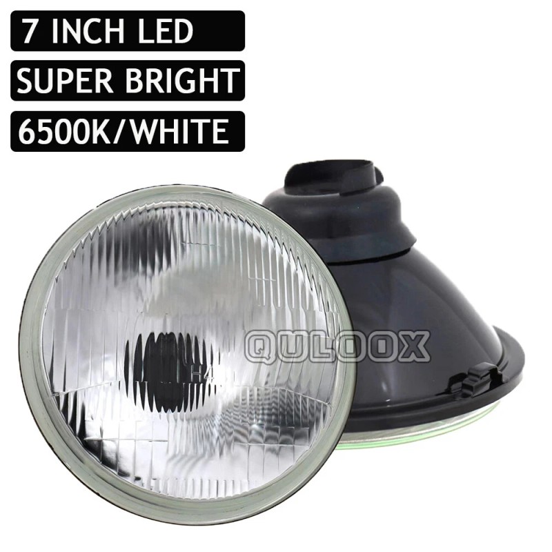 QULOOX For 1950-1979 VW Beetle Pair 7" inch Round LED