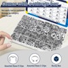ZQZ 850Pcs C Clips Assortment Kit(M3-M14) and E Clips Assortment