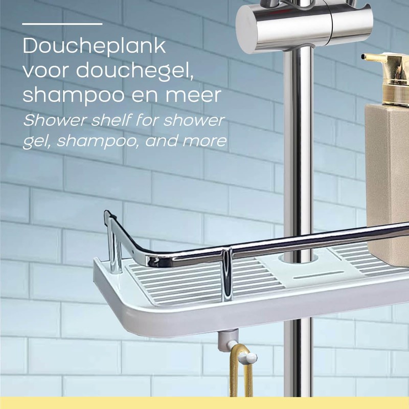 MYBO TV - Easy Clip - No Drilling Shower Shelf