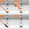 Forlivese 25 Inch Drain Snake,Drain Clog Remover,Sink Snake for Sewer