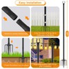 LETIANPAI 4 Pack String Light Poles,10 Ft Metal Poles with