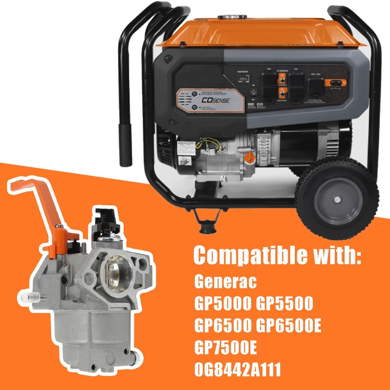 0J58620157 Carburetor Fit for Generac GP5000 GP5500 GP6500 GP6500E GP7500E