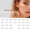 ChicSilver 925 Sterling Silver Heart Initial Stud Earrings for Women,
