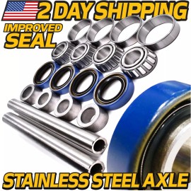 HD Switch (2 Kits) Stainless Axle & Bearing Rebuild Kit for Scag 43581 482621 482622 43584