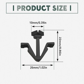 10PCS Grille Retainer Clip, Replace# 01553-03831, 62318-H8500, Compatible with Nissan 200SX Frontier Maxima Pathfinder Sentra Xterra Infiniti J30 M30 QX40