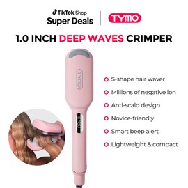 TYMO ROVY COMPACT Hair Waver Crimper, Hair Curler & Curling Irons, Hair Styling Tool with Negative Ionic Technology for Smooth Waves, Quick and Easy:_ROVY COMPACT
