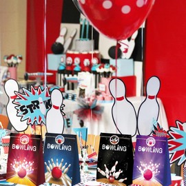 24pcs Bowling Party Bags for Kids Birthday Bowling Party Favors for Kids Bowling Birthday Party Supplies Bowling Party Favors for Adults Bowling Goody Bag Bowling Decorations for Party