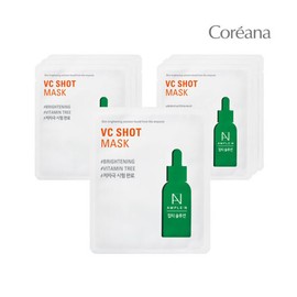 Koreana 코리아나 앰플엔 마스크 브이씨샷 (미백)_7매 Koreana Ampoule Mask VC Shot (Brightening) _7 sheets