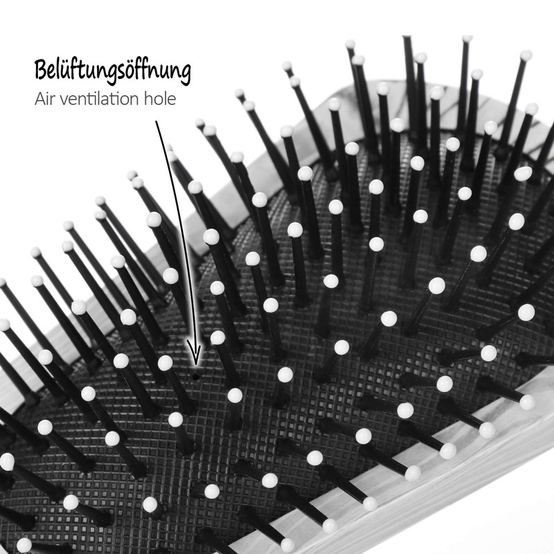 com-four® 2-Piece Hair Brush Set for Men and Women -