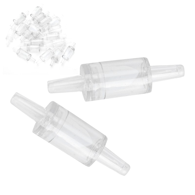 Aquarium White Check Valve Fish Tank One Way NonReturn Check