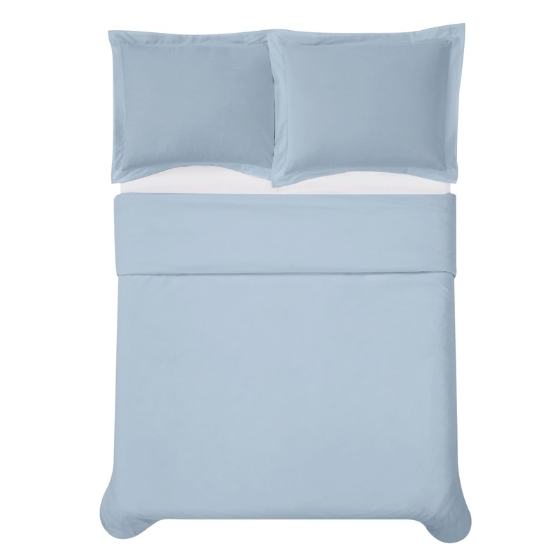 CANNON - Solid Percale 3 Piece Twin Duvet and Sham
