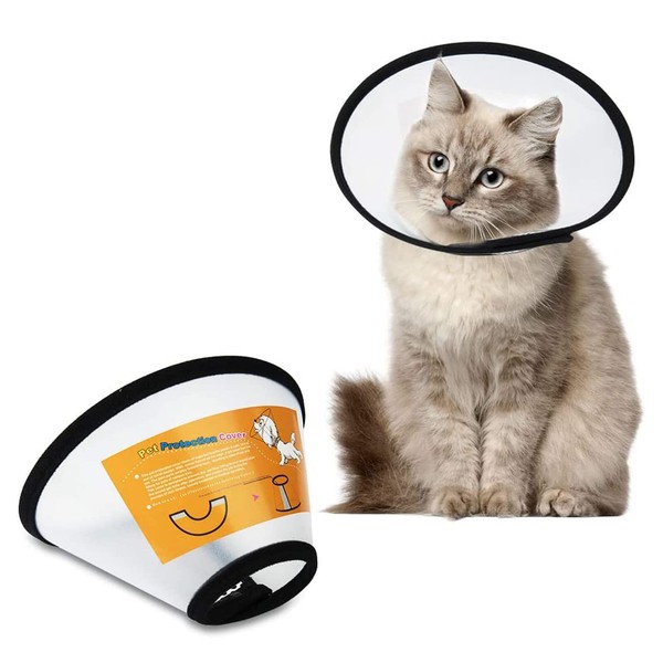 Pet Plastic Elizabethan Neck Collar for Pets, Soft Cat Protective