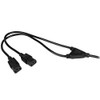StarTech.com 6ft (2m) UK Computer Power Cable Y Splitter, 18AWG,
