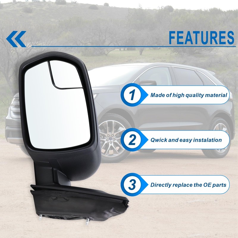 Lqito Left Driver Side Mirror Compatible With 2015 2016 2017