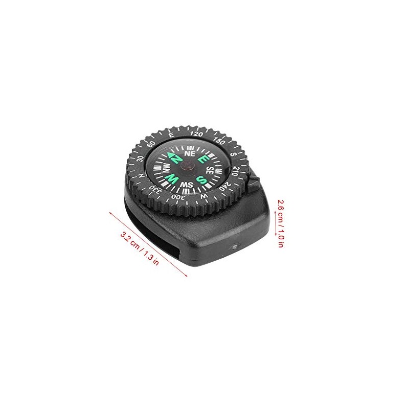 Watch Compass 2Pcs Portable Wrist Compass Detachable Outdoor Navigation Device