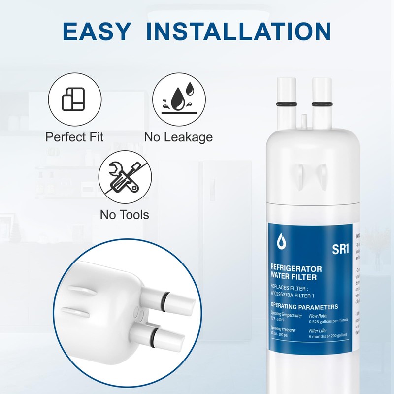 OFUSHO Water Filter Replacement (3 Packs) Compatible with W10295370A, EDR1RXD1,