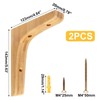GDFYMI Wooden Shelf Brackets, Wood Support Triangle Shelf L Shape