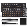 2PCS Russain Keyboard Stickers with Tweezer, Replacement Cyrillic Keyboard Letters