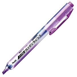 Pentel XSXNS15-V Retractable Handy Line S Violet Highlighter, Pack of 3