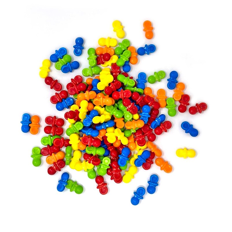 SweetGourmet Bright Pacifiers Coated Pressed Hard Candy | Assorted Fruit