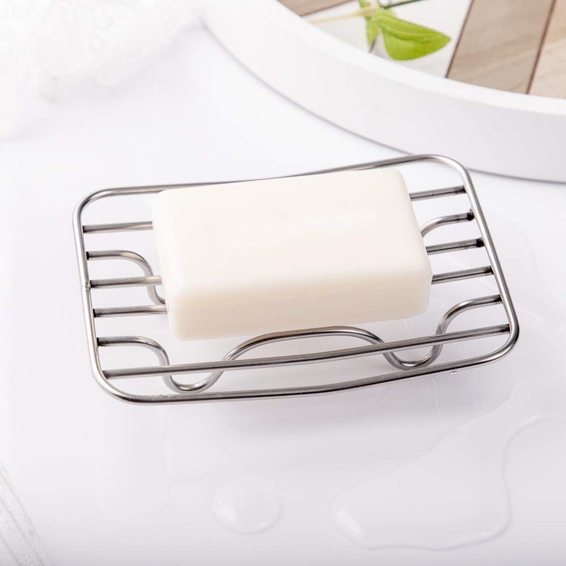chelnLa Stainless Steel Soap Dish Simple Soap Dish
