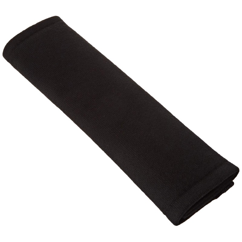 Tech Traders® 4PCS SEAT BELT COMFORT PADS- PLAIN BLACK-2 PAIR