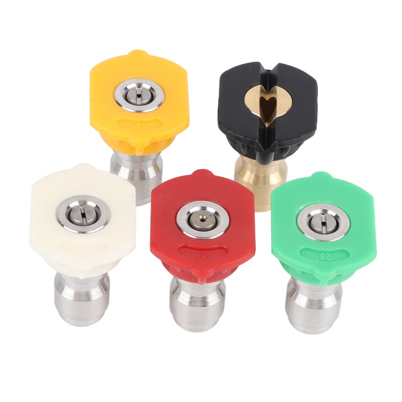 5 Pcs High Pressure Cleaning Spray Nozzle Multi Angle Strong