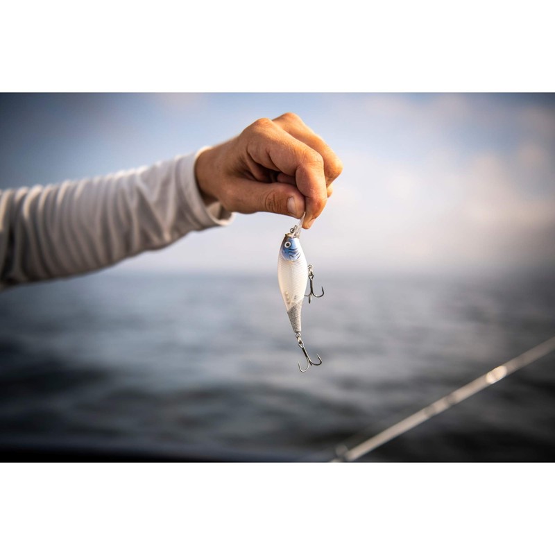 Berkley Flicker Shad Shallow Fishing Lure, Slick Purple Bengal, 2/7