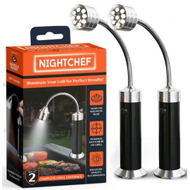 Griddle Buddy Night Chef Magnetic Grill Light for Outdoor Cooking – Ultra-Bright LED Lamp with Flexible 360° Gooseneck & Waterproof Build, Perfect for BBQ, Home Projects, Workshop and Camping