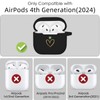 AIIEKZ Compatible AirPods 4 Case Cover, Soft Silicone Case with