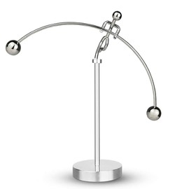 ThinkTop Weightlifter Kinetic Art Balance Steel Balance Physics Eduecational Decoration for Home Office Desk