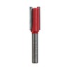 Faithfull FAIRB25 Router Bit TC Two Flute 1/4in 11mm, Red/Silver