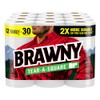 Brawny Tear-A-Square Paper Towels, 12 Family Rolls = 30 Regular