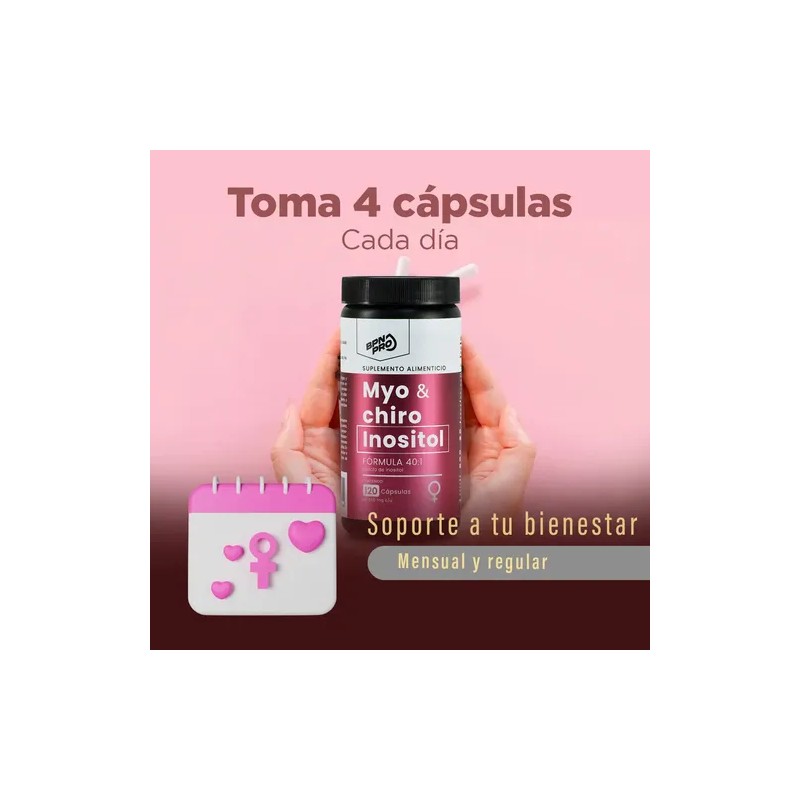 Magnesio Citrato Glicinato Myo Chiro Inositol Vitamina D3 Sabor Cápsulas