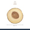 Artesà Wooden Log Slice Cheese Board, Serving Platter for Cakes,