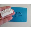 Queen stamp for soap pottery and polymer clay