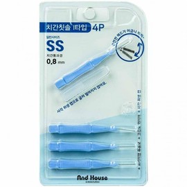 Dental Interdental Brush Type I 4P SS 0.8mm 10ea