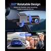 CIEVIE Dash Cam Front 4K-1.5" IPS Display+5GHz WiFi+64G Card, 360°