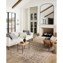 Loloi II Adrian Collection ADR-06 Ocean/Clay 3'-6" x 5'-6" Accent Rug