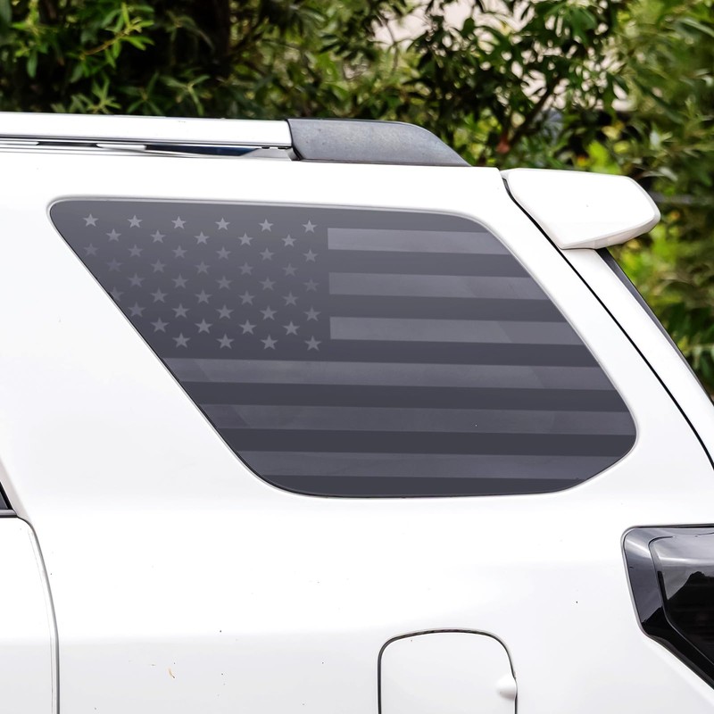 Hellet Rear Window American Flag Decals Compatible with Toyota 2010-2023