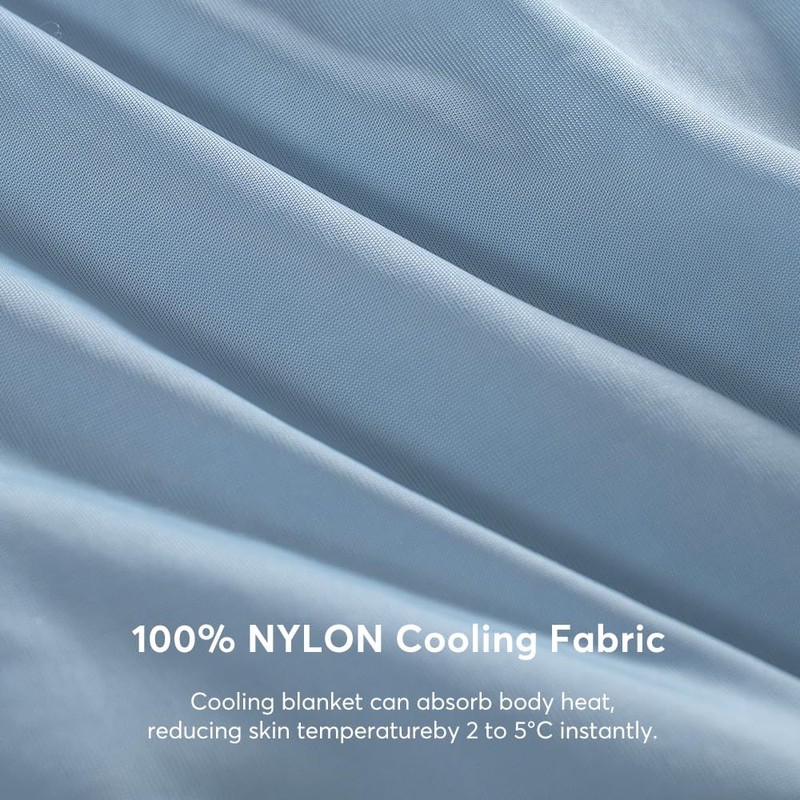 KASENTEX Silky Cool Comforter - Reversible Blue Full Size
